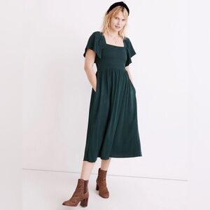 Madewell hunter green dress